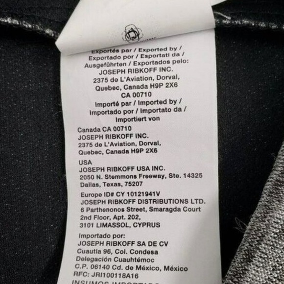 Joseph Ribkoff Split Hem Pants Womens 10 Heather Gray Elastic Waist Pull On - Picture 7 of 8